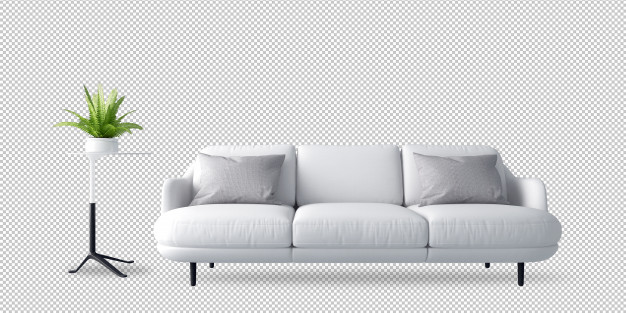 white-sofa-plant-3d-rendering_252032-1